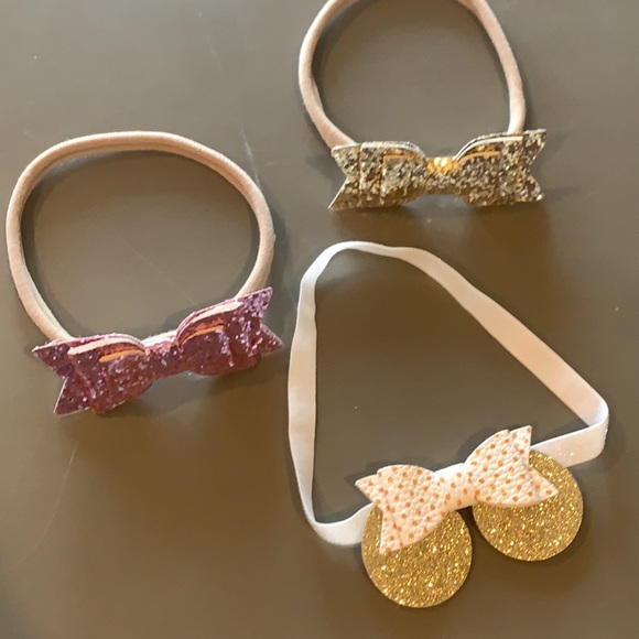 Sequins Bow Baby Headbands - Picture 2 of 2